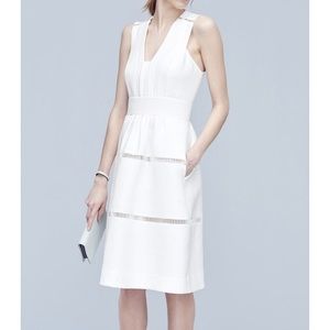 Rebecca Taylor White Matelasse Dress, size 12